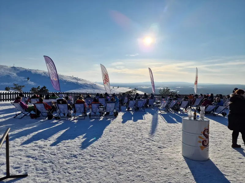 Après-ski at Tuikku on Levi slopes