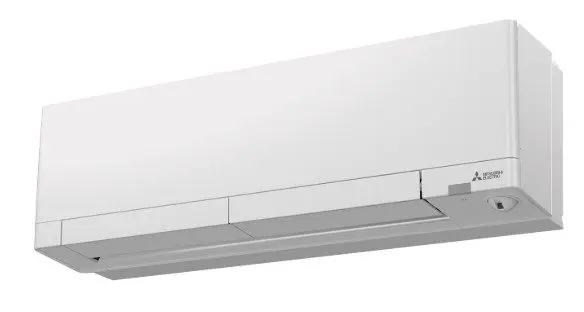 Air-source heat pump on wall – efficient heating device